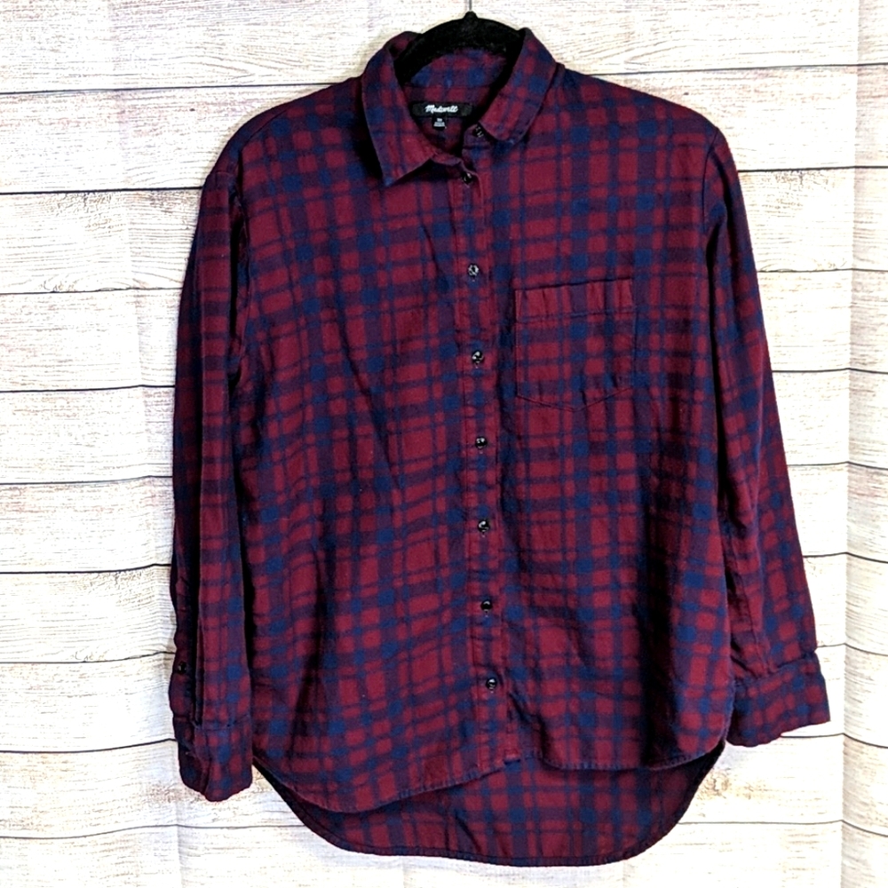 Madewell Oversized Flannel Ex Boyfriend Shirt